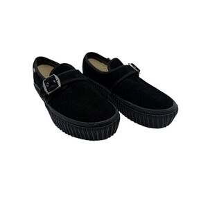 Vans Creeper Black Suede Slip On Shoes Size US Woman 7.0